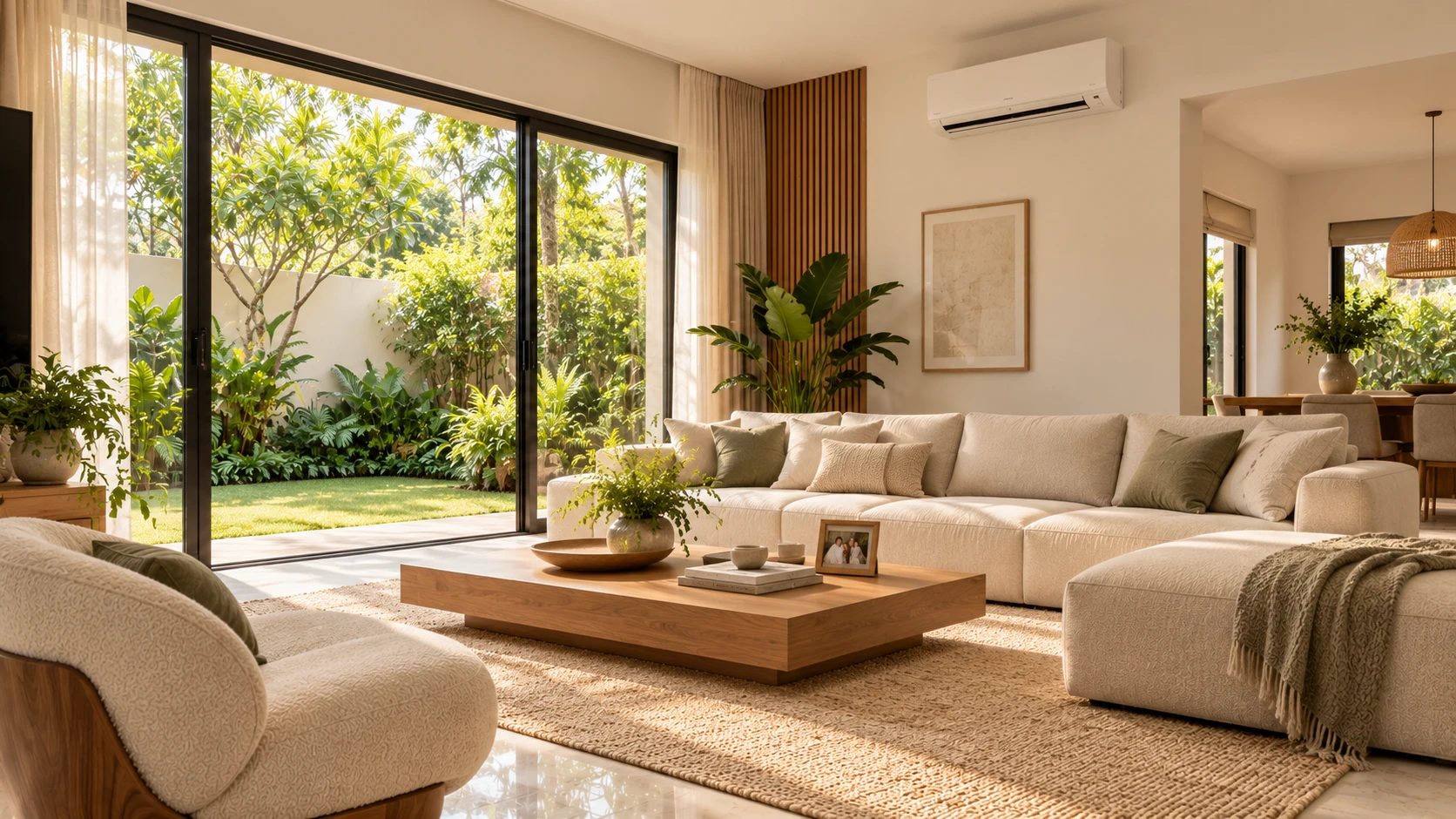 Ilustrasi kediaman premium dengan aircond